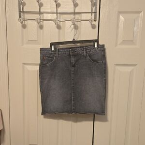 Hudson Jeans Women's Gray Denim Skirt